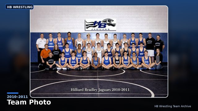 Hilliard Bradley Wrestling 2010–2011 Team Photo