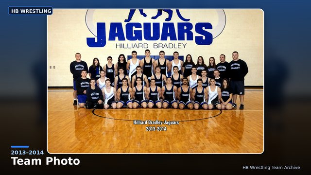 Hilliard Bradley Wrestling 2013–2014 Team Photo